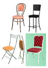Фото: Складные стулья "Хлоя" и другие модели.