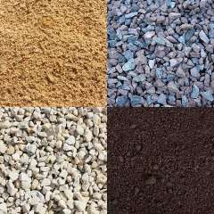 Фото: Чернозём, грунт, торф, перегной, песок, щебень.