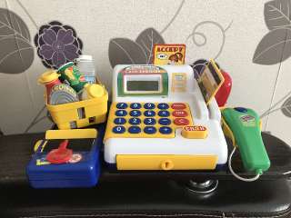 Фото: Касса игрушка с калькулятором
