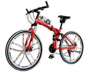 Фото: Складной велосипед на литых дисках