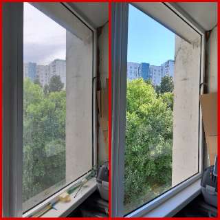Фото: Мытье окон и балконов