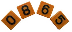 Фото: Номерной блок для ремней (от 0 до 9 желтый) КРС