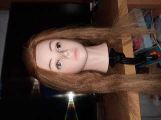Фото: Манекен голова 100 натуральный волос, 45см