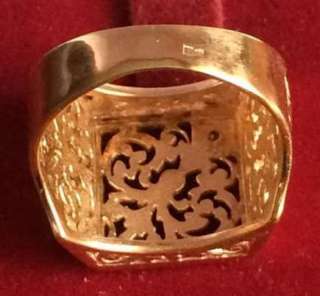 Фото: Золотая печатка золотой перстень