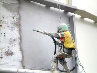 Фото: Покраска стен фасадов, крыш, металлоконструций