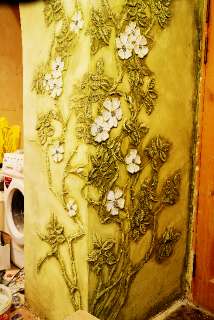 Фото: Ручная лепнина, барельеф декор стен, декоративная