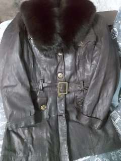 Фото: Куртка коженная женская 46-48 размера вотрот-песец