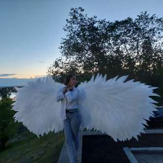 Фото: Крылья ангела для фотосессии. Цветы из изолона для