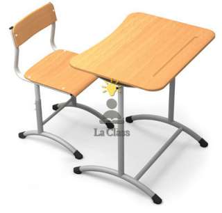 Фото: Школьная мебель: парты, стулья.