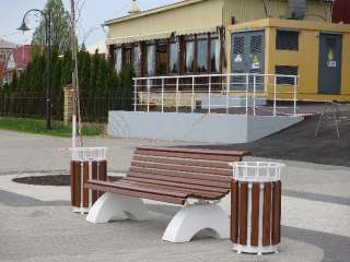 Фото: Скамейки парковые из дерева, металла, бетона