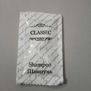 Фото: Одноразовый шампунь в пакетиках