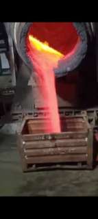 Фото: Обжиг катализаторов в роторной печи