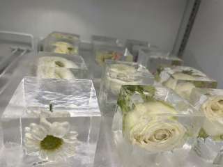 Фото: Пищевой лед-Крафтовый лед для напитков, ресторанов
