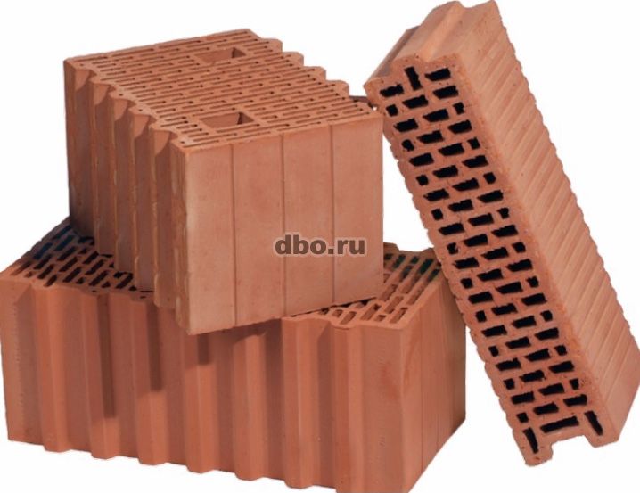 Фото: Керамические крупноформатные поризованные блоки