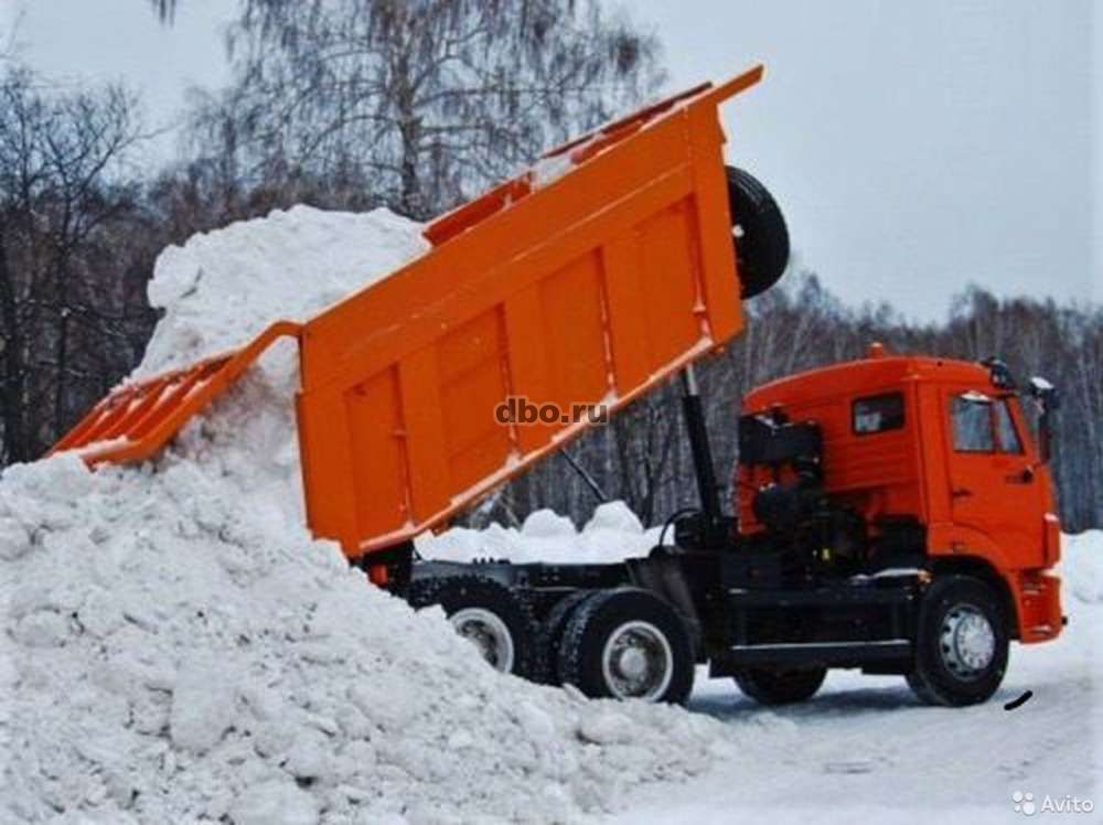 Фото: Перевозка, вывоз снега (камаз-самосвал)