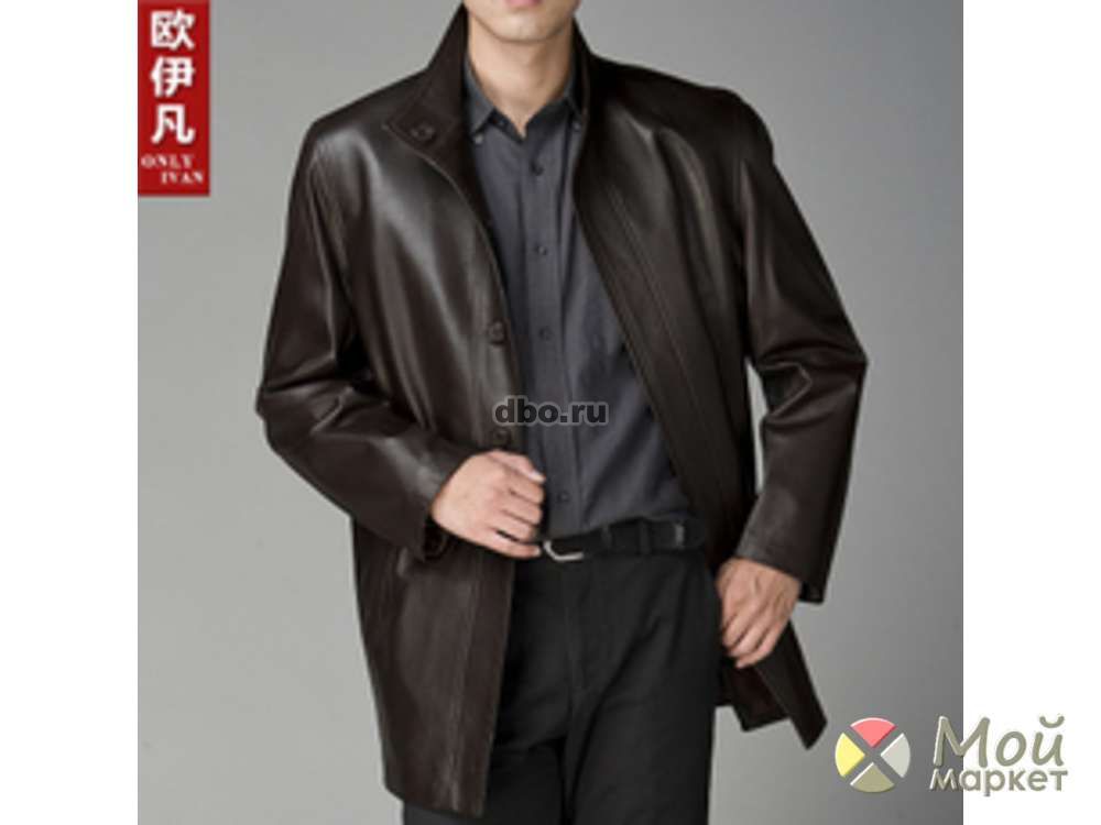 Фото: Продам новое мужское 54/180 пальто кожа Швеция чер