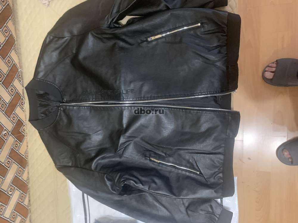 Фото: Куртку бомпер мужскую экокожа 64 размер Китай